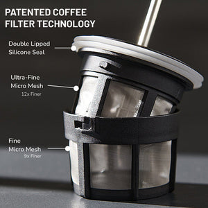 ESPRO P3 French Press Coffee Maker - Black (18oz / 532ml)