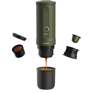 OutIn Nano Portable Espresso Machine (Forest Green)