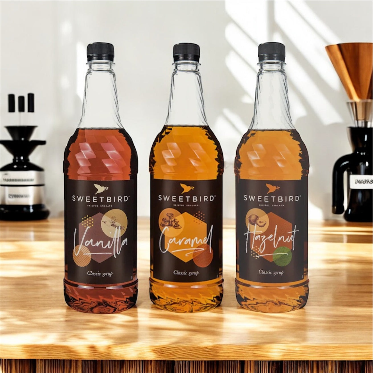 Sweetbird Syrup Starter Pack – Vanilla, Hazelnut & Caramel