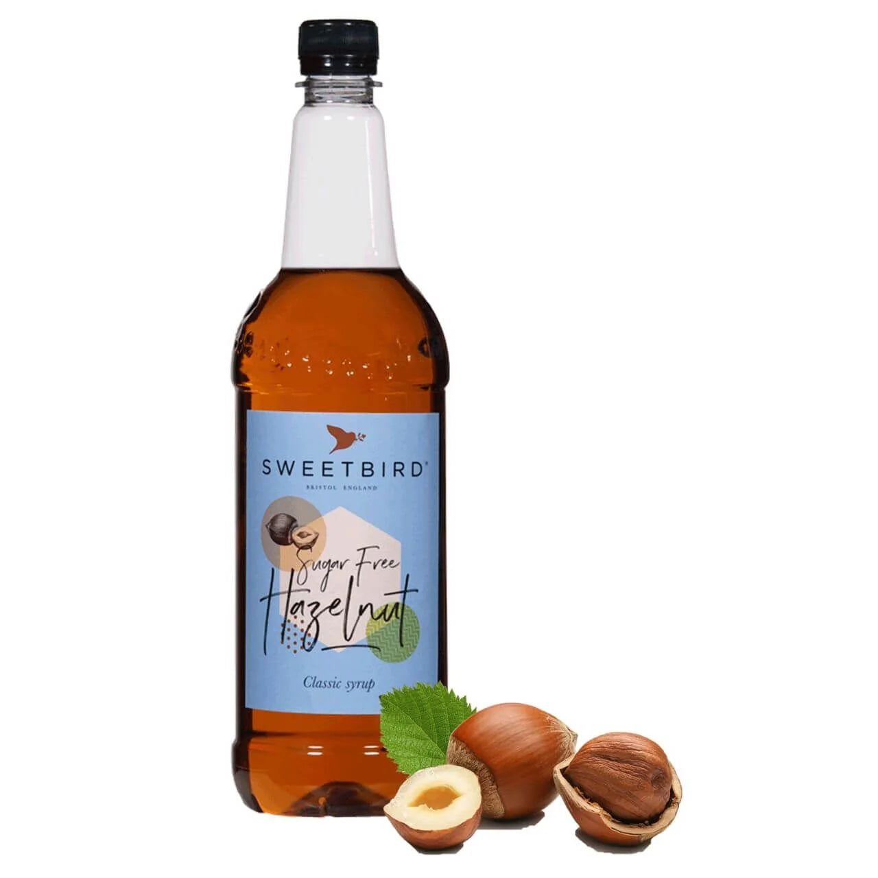 Sweetbird SUGAR FREE Hazelnut Syrup 1ltr