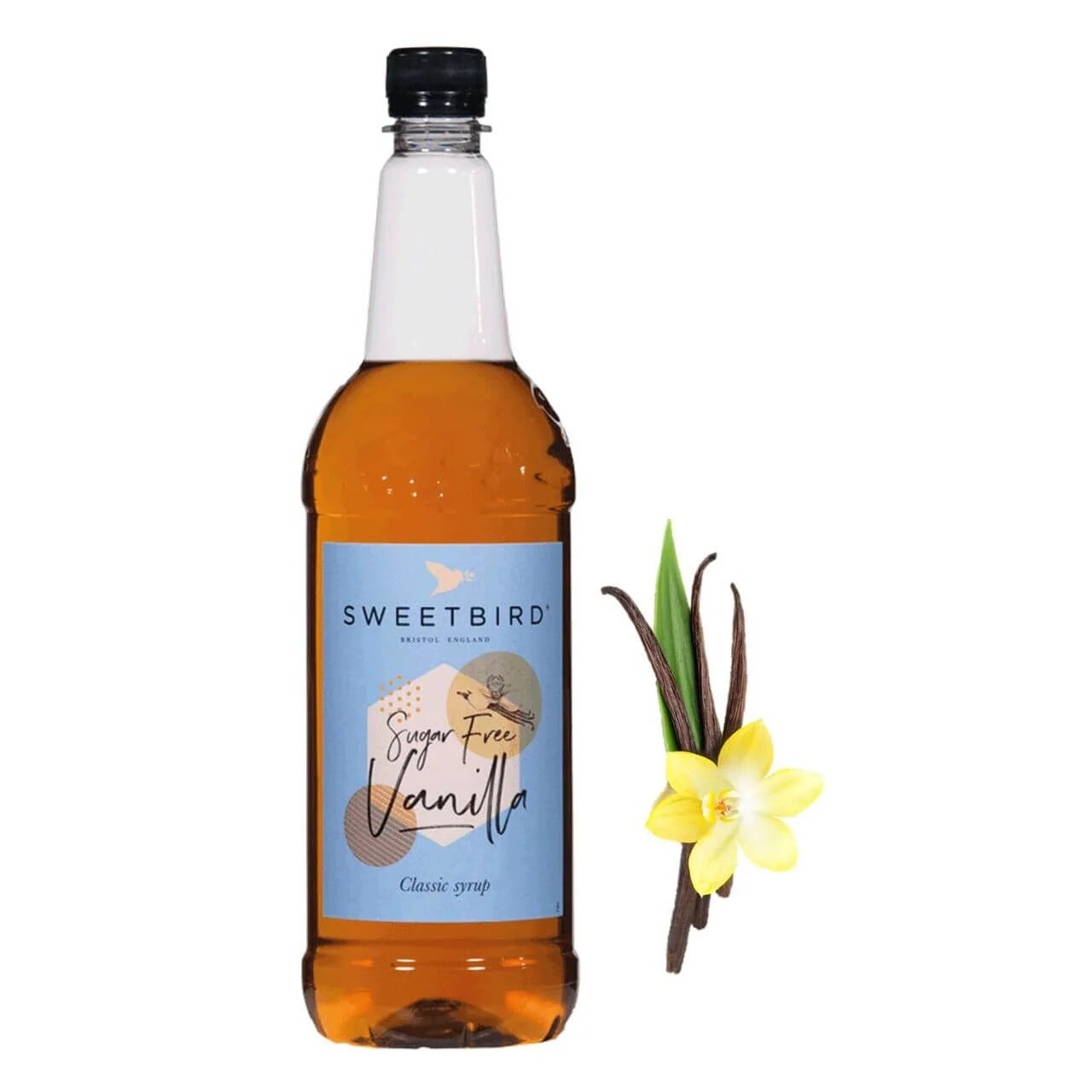 Sweetbird SUGAR FREE Vanilla Syrup 1ltr
